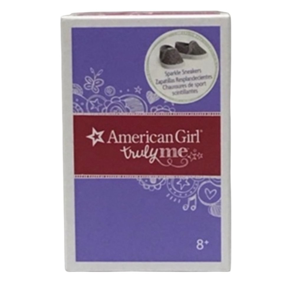 American Girl Truly Me Sparkle Sneakers 18” Doll Shoes Retired New In Box